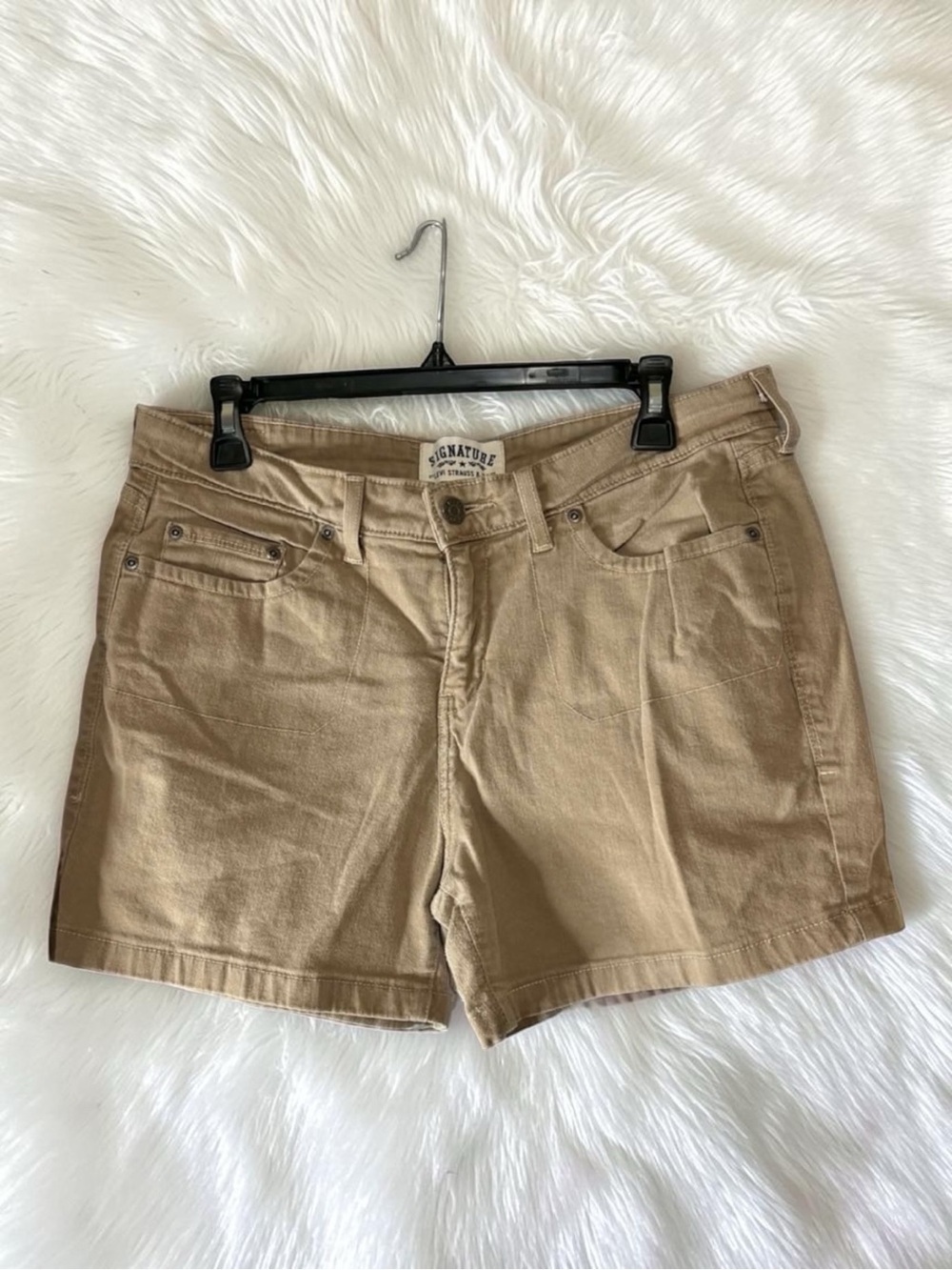 Signature by Levi Strauss Tan Jean Shorts